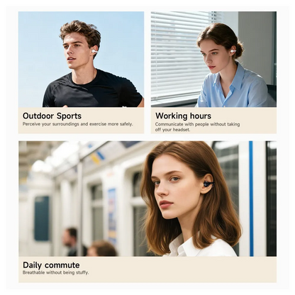 Kit mains libres Bluetooth HOCO EA8, TWS, Blanc