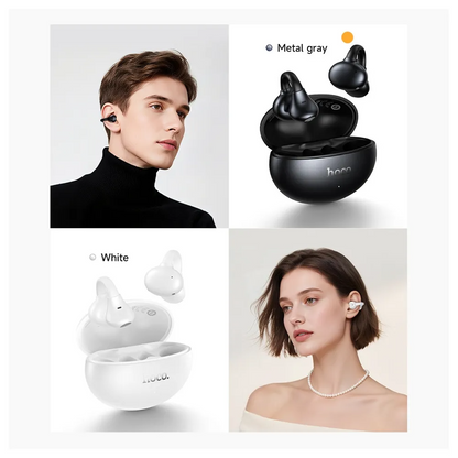 Kit mains libres Bluetooth HOCO EA8, TWS, Blanc