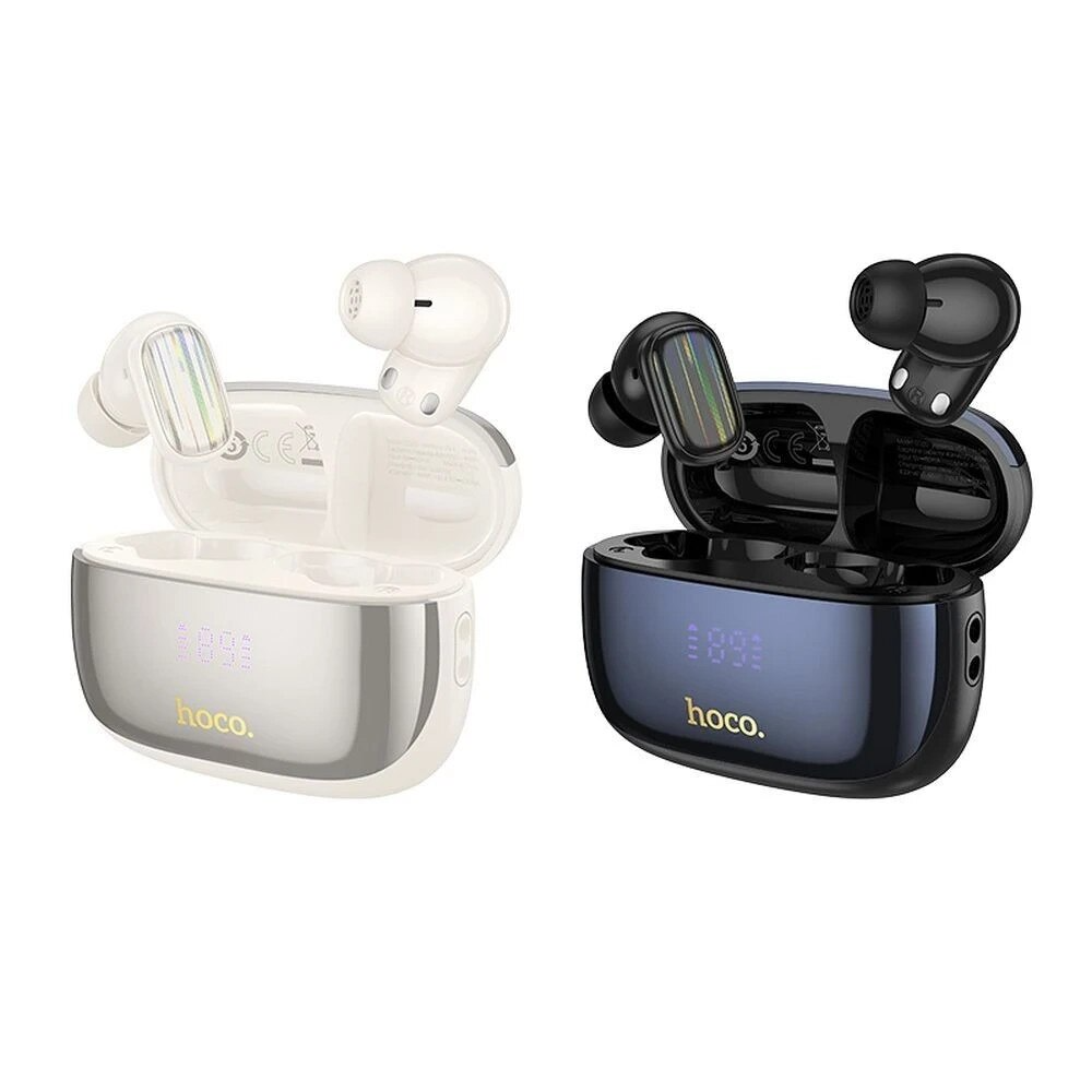 Auricolare Bluetooth HOCO EQ20, TWS, ANC, MultiPoint, Nero