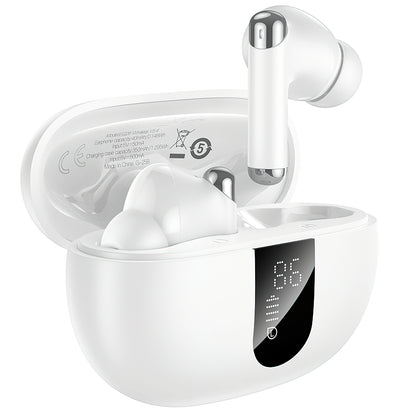Kit mains libres Bluetooth HOCO EQ26, TWS, ANC, Blanc
