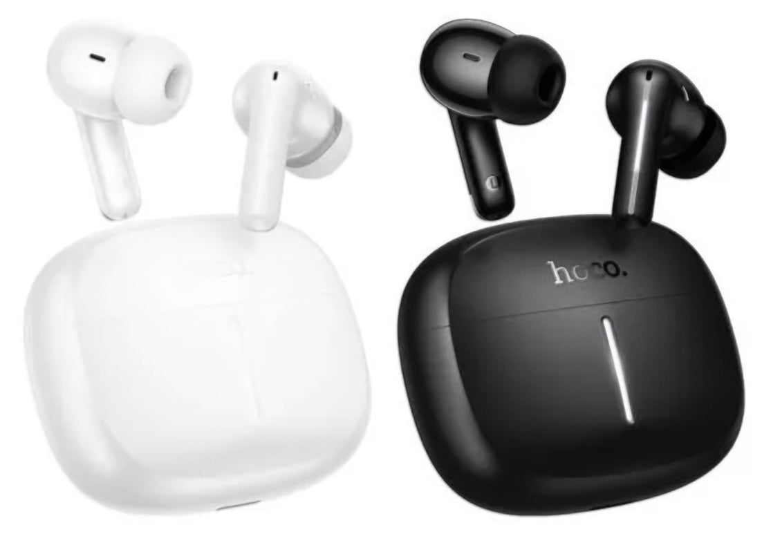 Kit mains libres Bluetooth HOCO EQ34 Plus, TWS, ANC, Blanc