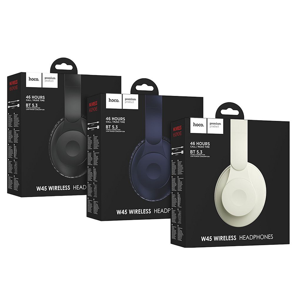 Auricolare Bluetooth HOCO W45, A2DP, Blu