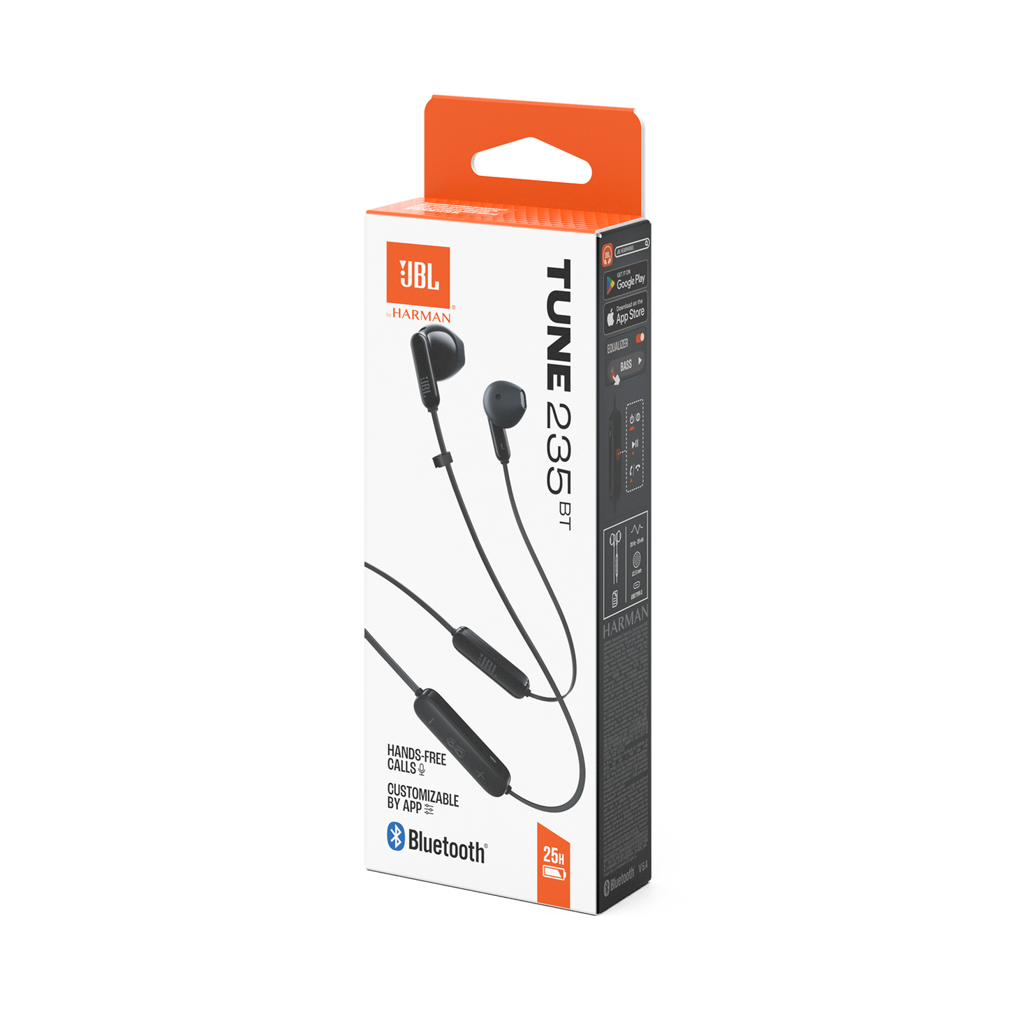 Auricolare Bluetooth JBL Tune 235BT, MultiPoint, A2DP, Nero JBLT235BTBLK