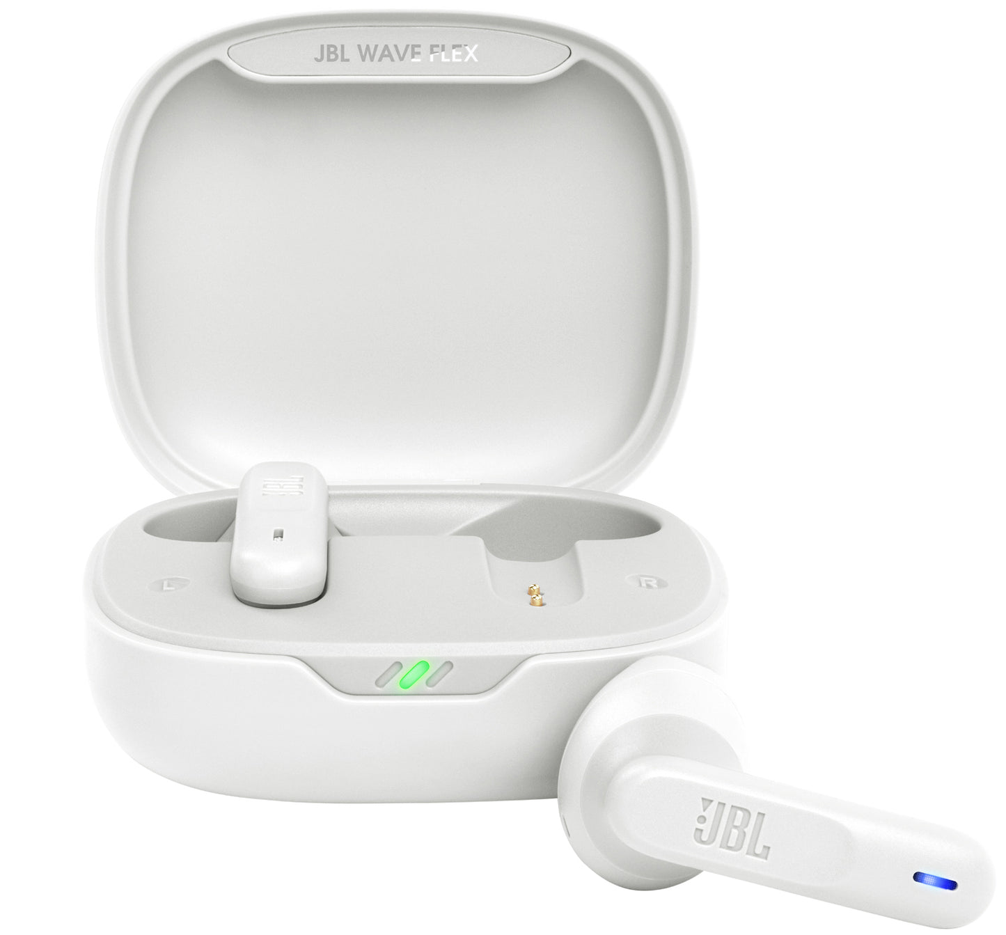 Handsfree Bluetooth JBL Wave Flex, TWS, Multipoint, Weiß JBLWFLEXWHT