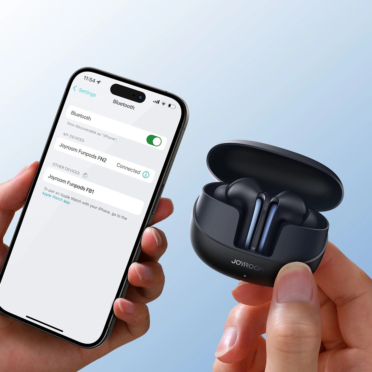 Écouteurs Bluetooth Joyroom Funpods JR-FN2, TWS, ANC, Noir
