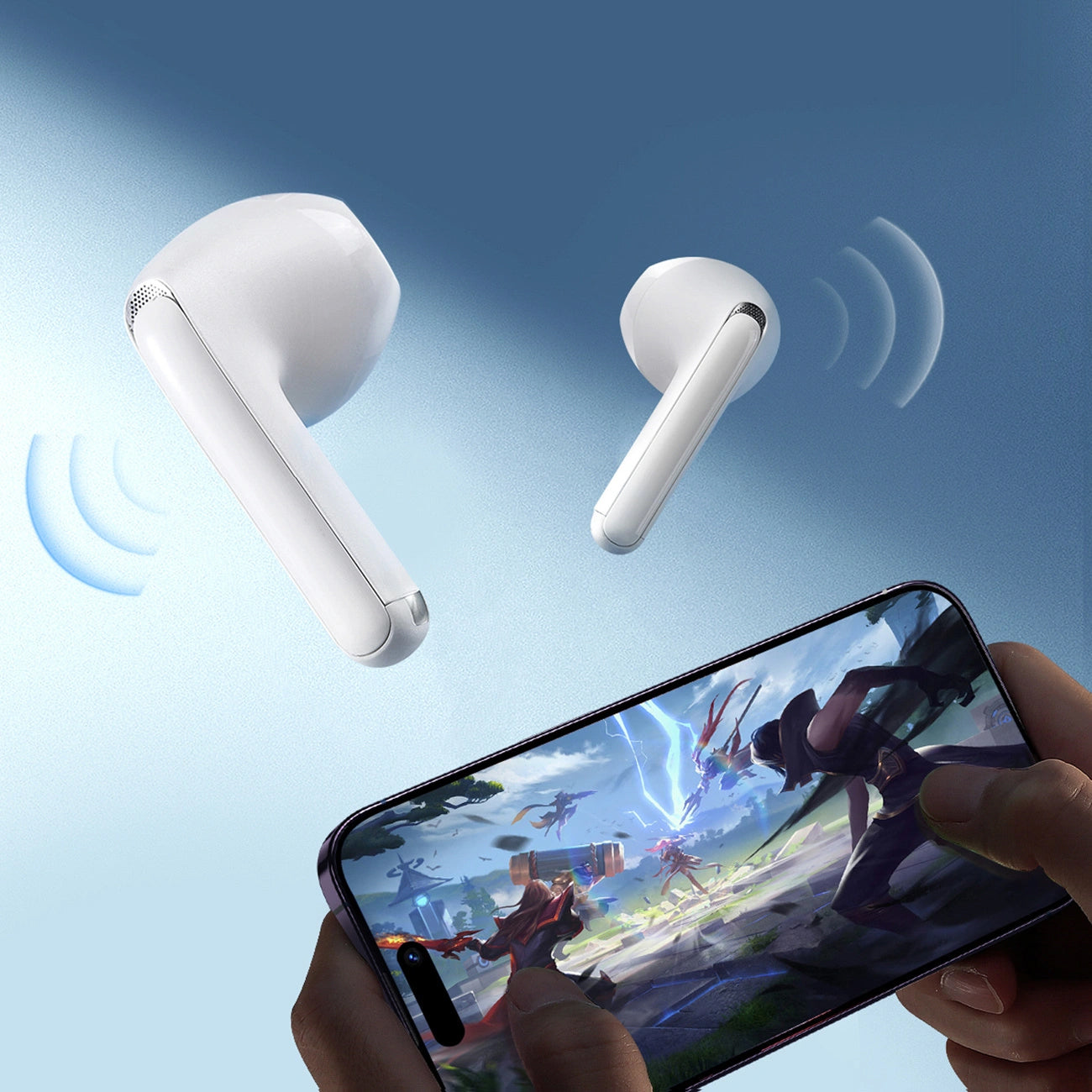 Auricolari Bluetooth Joyroom Funpods JR-FB1 Nuova Versione, TWS, Bianco