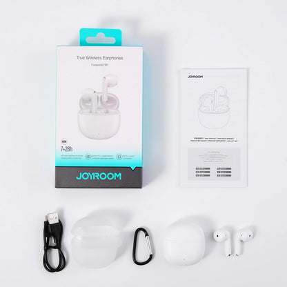 Auricolari Bluetooth Joyroom Funpods JR-FB1 Nuova Versione, TWS, Bianco