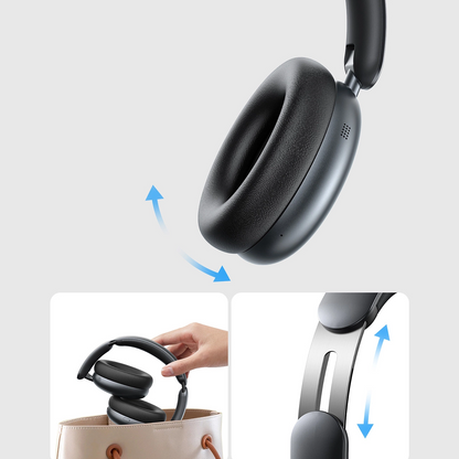 Bluetooth-Headset Joyroom JR-JH1, A2DP, ANC, Schwarz