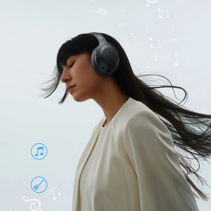 Kit mains libres Bluetooth Joyroom JR-JH2, A2DP, ANC, Noir