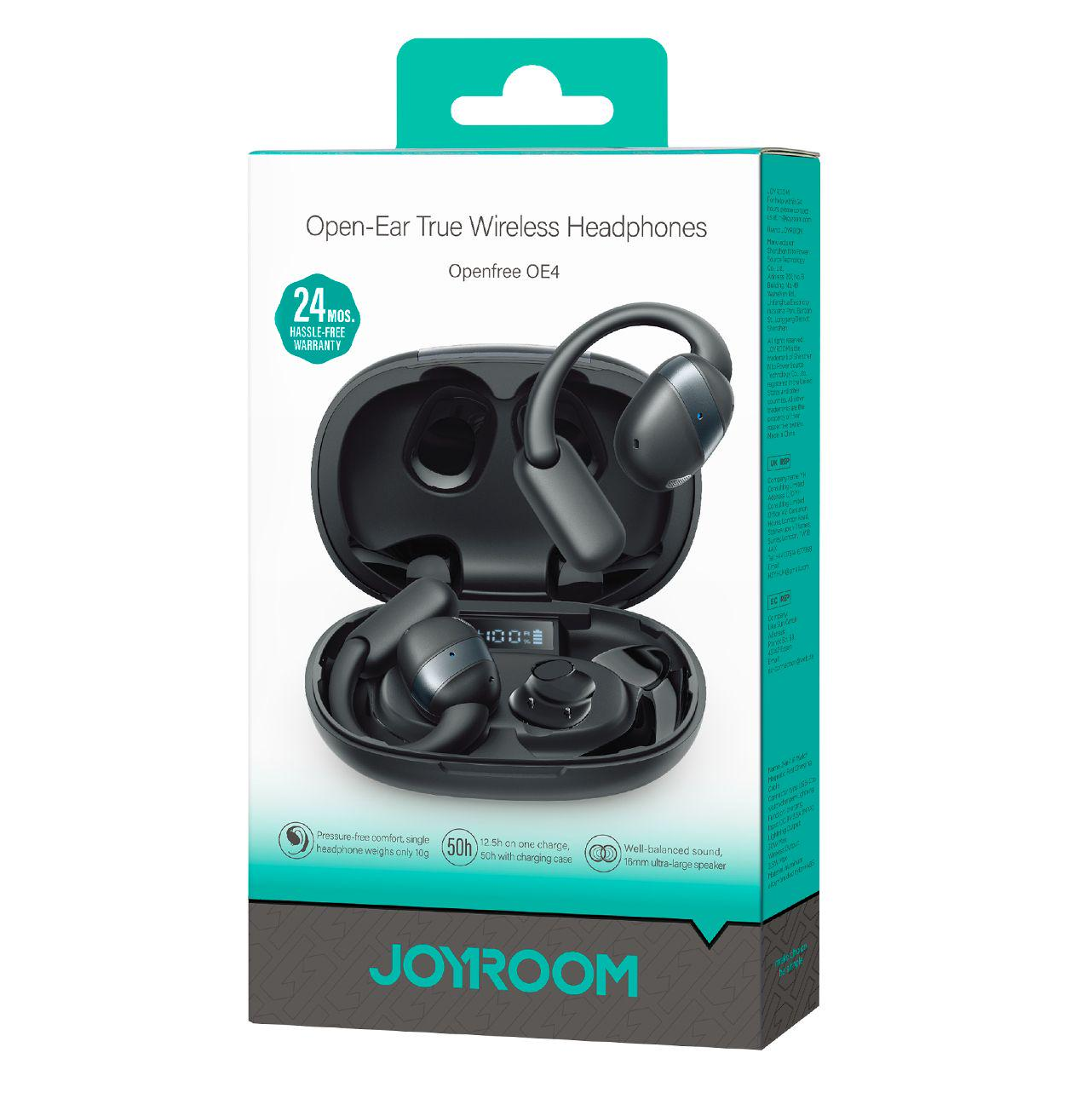 Bluetooth-Freisprecheinrichtung Joyroom Open Ear JR-OE4, TWS, Schwarz