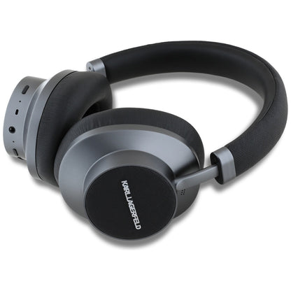 Bluetooth-Headset Karl Lagerfeld Saffiano Elongated, A2DP, ANC, Schwarz