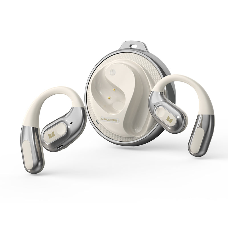 Kit mains libres Bluetooth Monster AC330 AI Traduction, TWS, Blanc