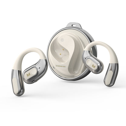 Kit mains libres Bluetooth Monster AC330 AI Traduction, TWS, Blanc