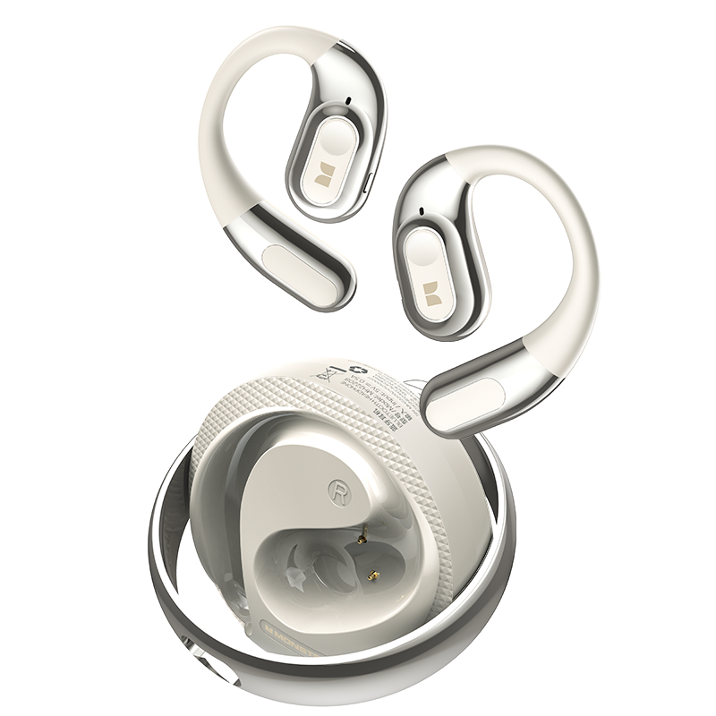 Kit mains libres Bluetooth Monster AC330 AI Traduction, TWS, Blanc