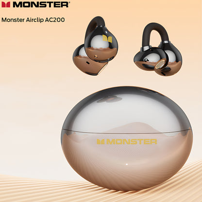 Kit mains libres Bluetooth Monster AirClip AC200, TWS, Noir