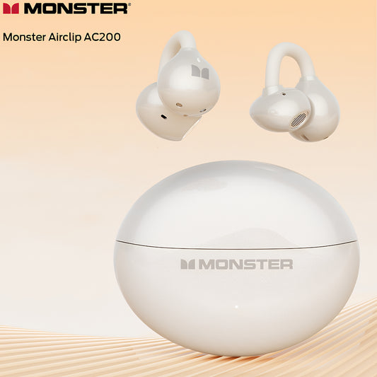 Bluetooth-Headset Monster AirClip AC200, TWS, Hellcreme