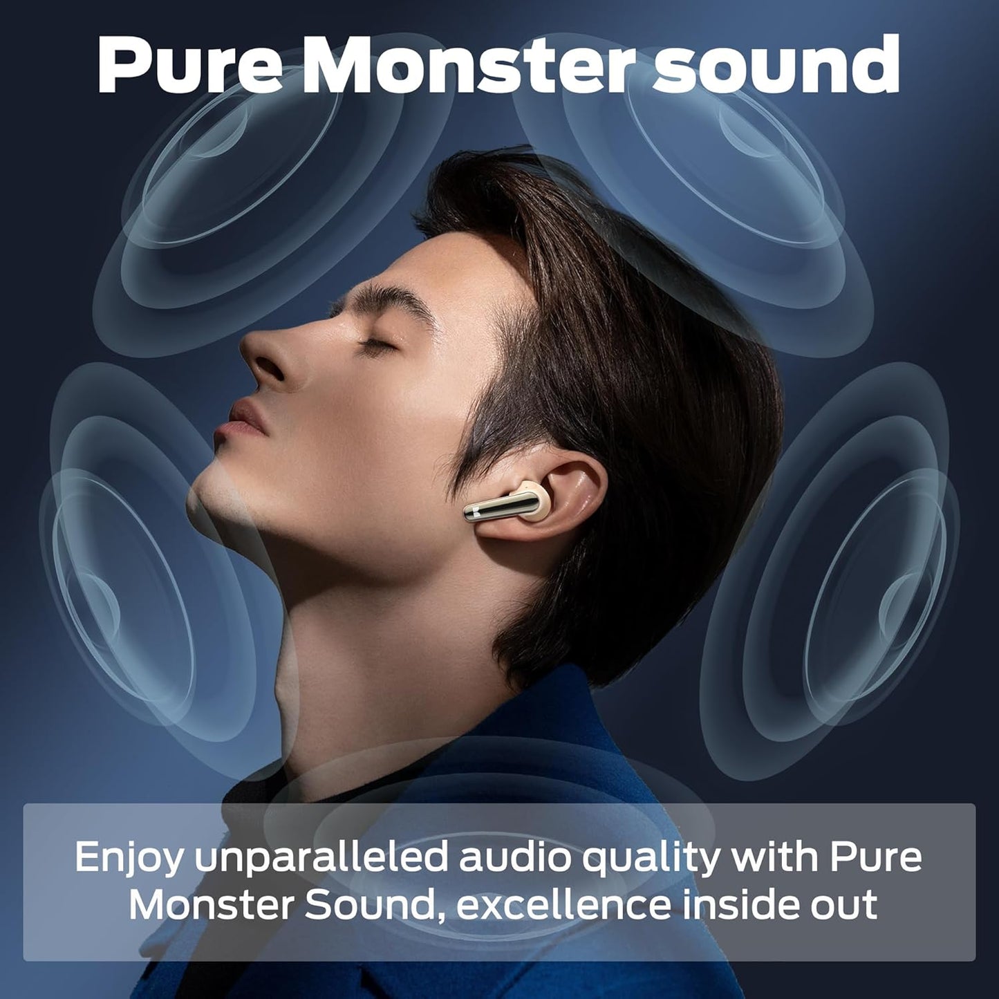 Kit mains libres Bluetooth Monster N-Lite 203 AirLinks, TWS, Or