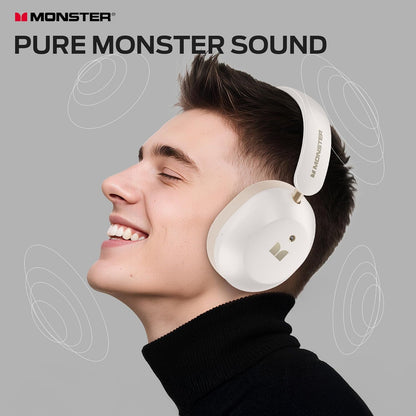 Bluetooth-Headset Monster Persona 6th, MultiPoint, A2DP, ANC, Weiß