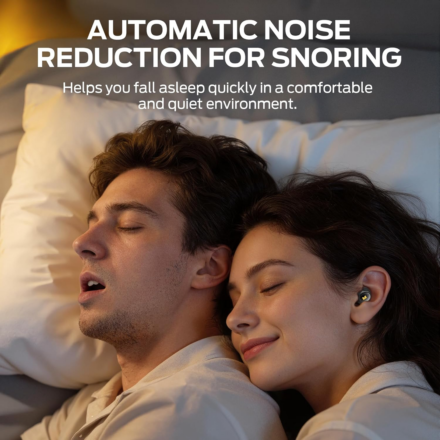 Casque Bluetooth Monster Sleep Ear200, TWS, ANC, Noir