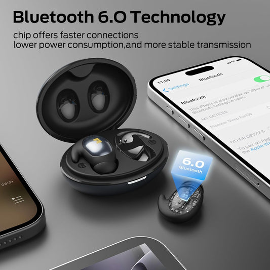 Auricolare Bluetooth Monster Sleep Ear100, TWS, Nero