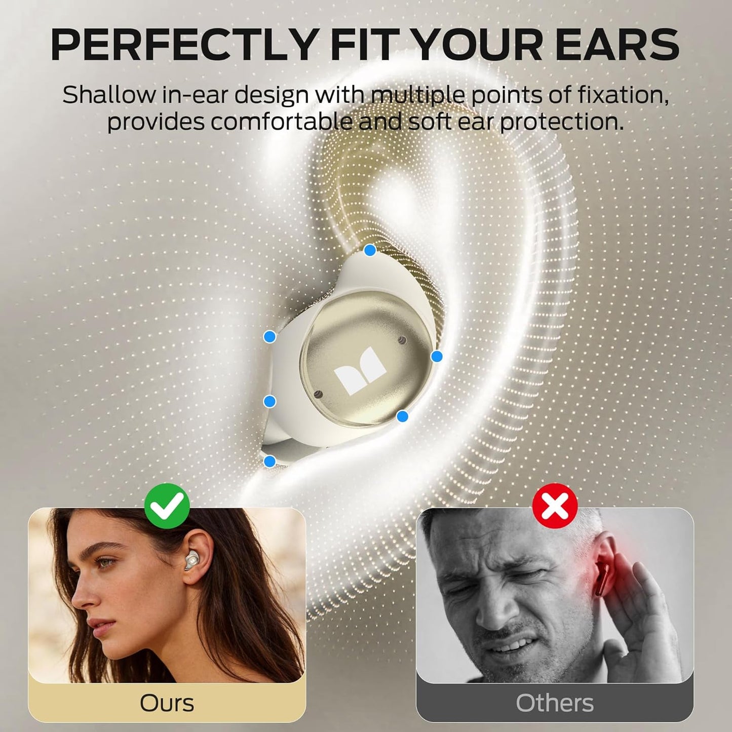 Handsfree Bluetooth Monster Sleep Ear200, TWS, ANC, Oro