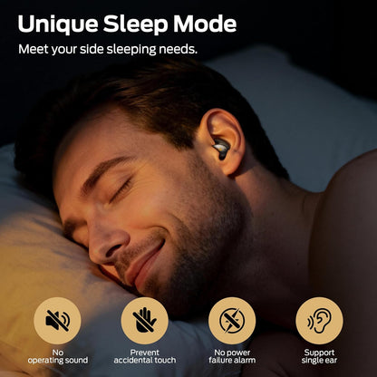 Auricolare Bluetooth Monster Sleep Ear100, TWS, Nero