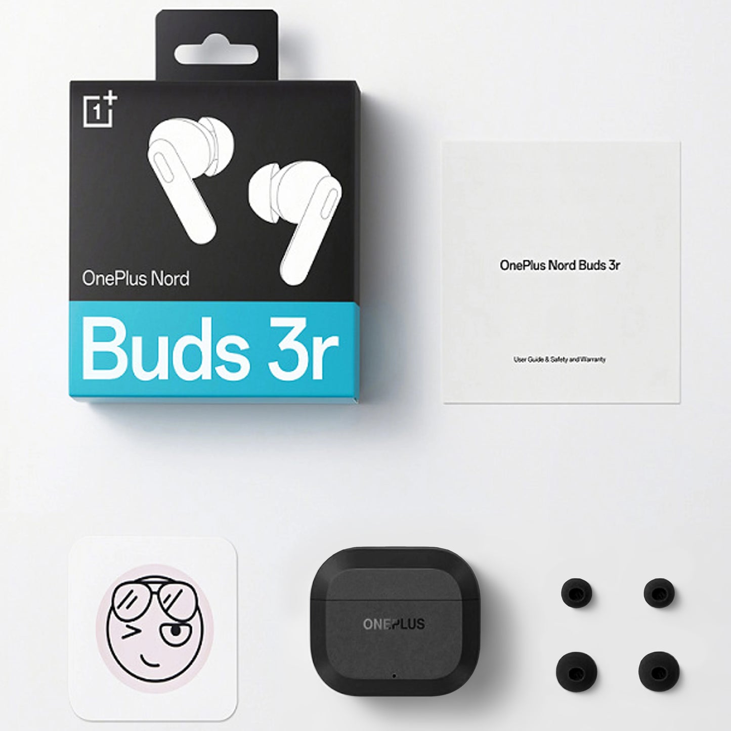 Kit mains libres Bluetooth OnePlus Nord Buds 3R, TWS, MultiPoint, Noir 5481159039
