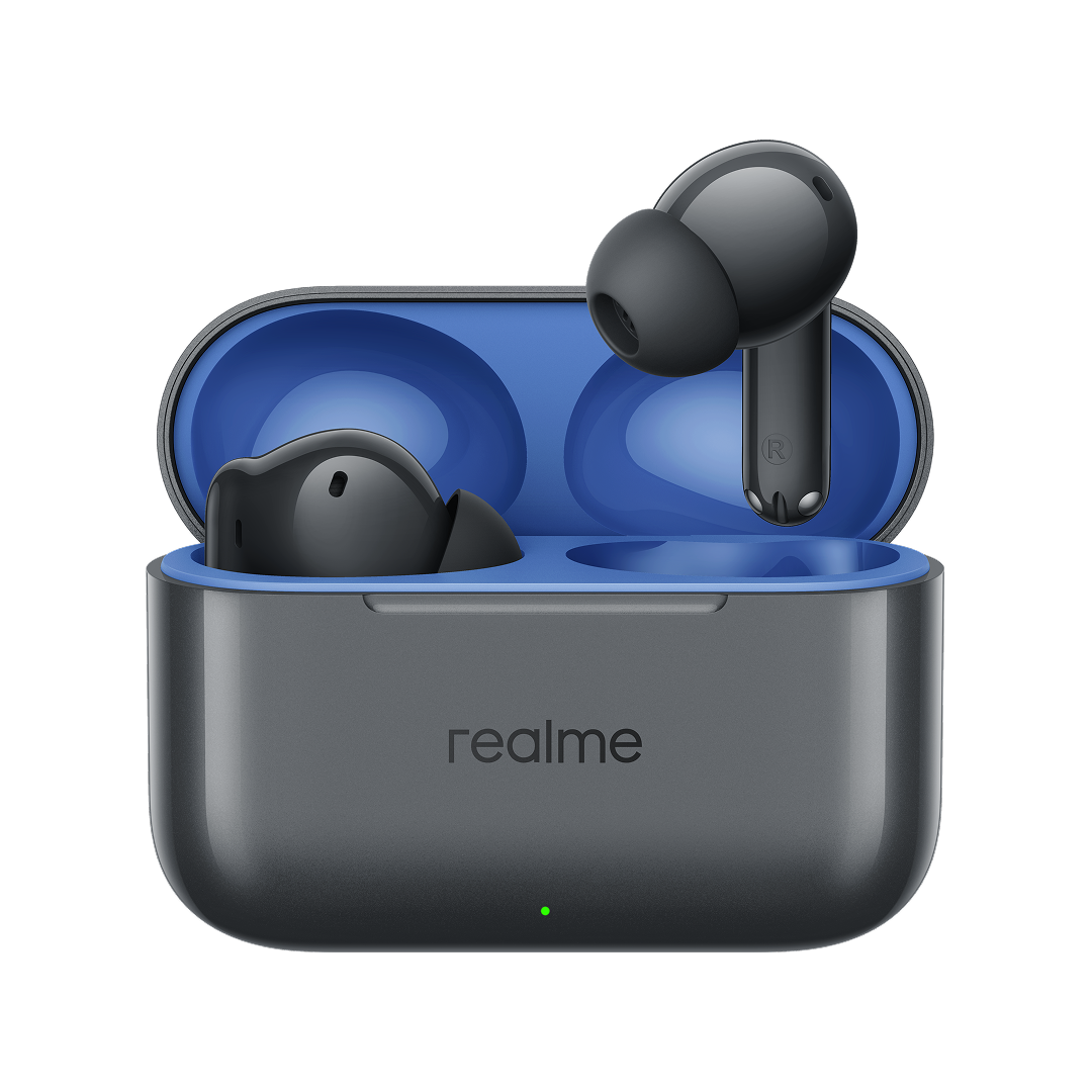 Auricolari Bluetooth Realme Buds T200, TWS, ANC, MultiPoint, Grigio
