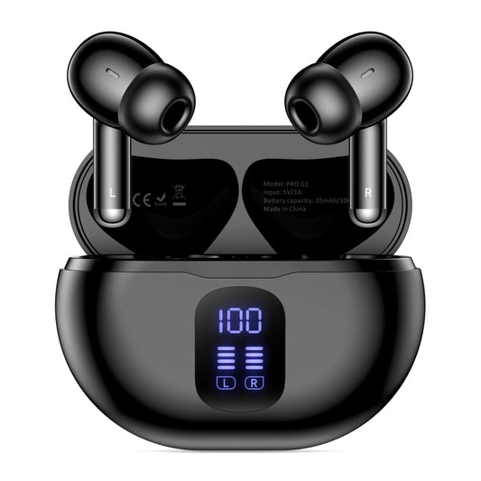 Auricolare Bluetooth Tech-Protect Ultraboost Pro G2, TWS, Nero