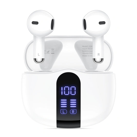 Auricolare Bluetooth Tech-Protect Ultraboost Core G2, TWS, Bianco