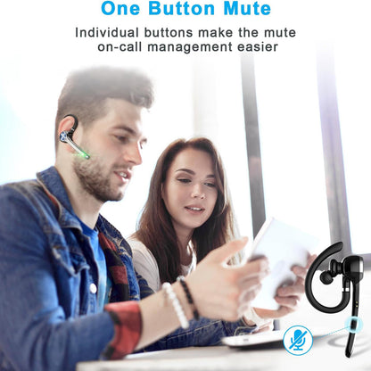 Bluetooth-Callcenter-Headset Techsuit Hearyo A6L, Schwarz