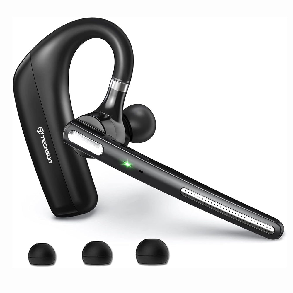 Freisprech-Bluetooth Techsuit PowerTalks G6, MultiPoint, A2DP, Schwarz