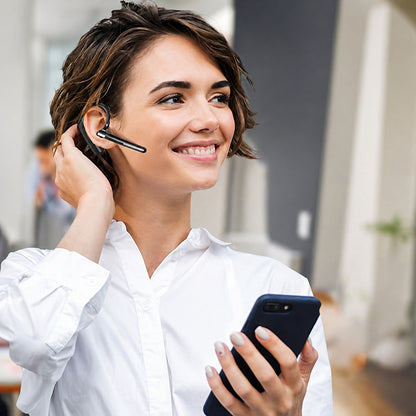 Freisprech-Bluetooth Techsuit PowerTalks G6, MultiPoint, A2DP, Schwarz