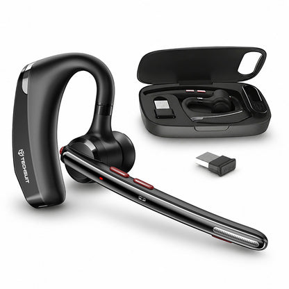 Bluetooth-Headset Techsuit SoundForce Pro G10 Call Center, A2DP, Schwarz