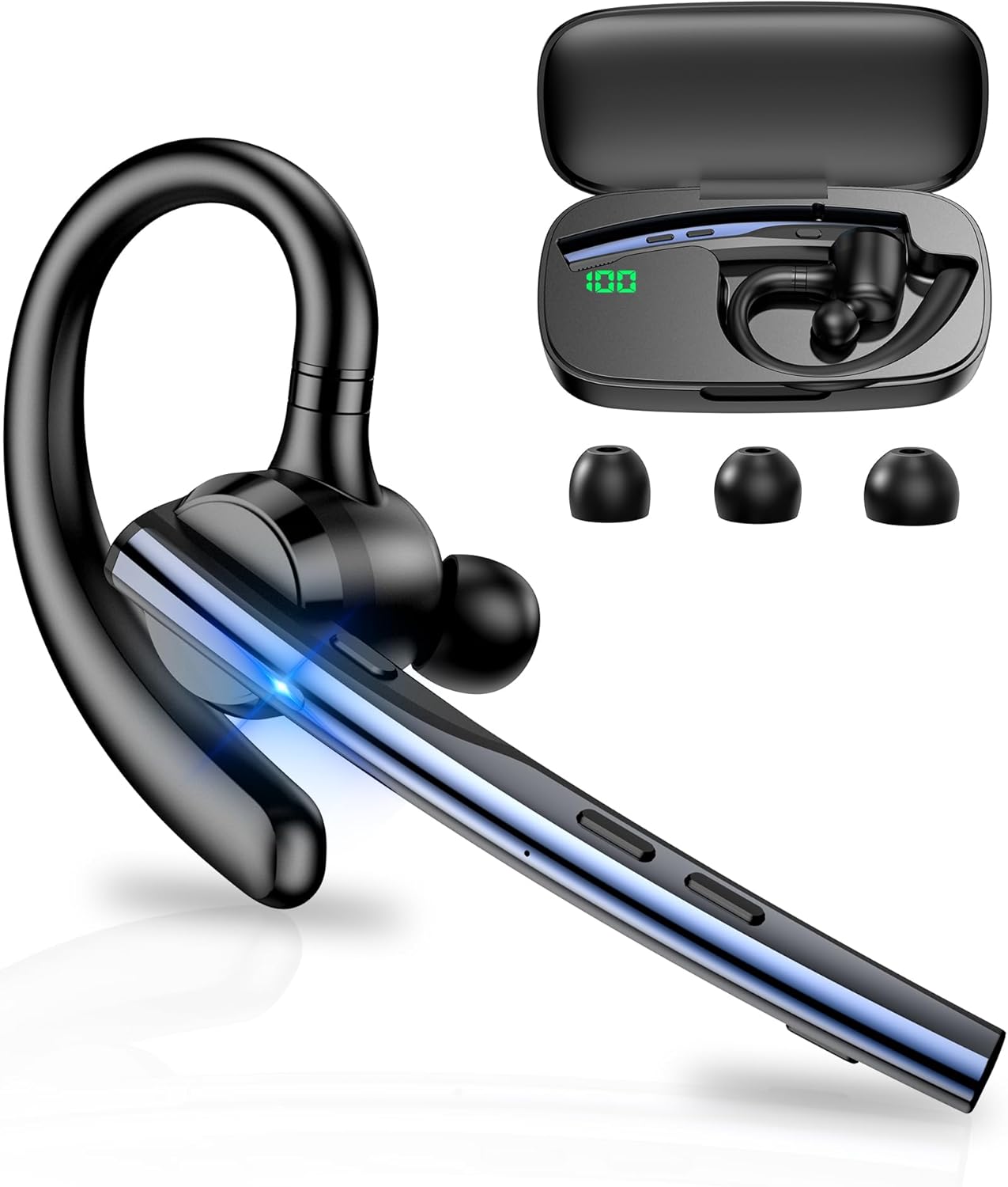 Freisprech-Bluetooth Techsuit Vocelis Pro CB4, A2DP, Blau