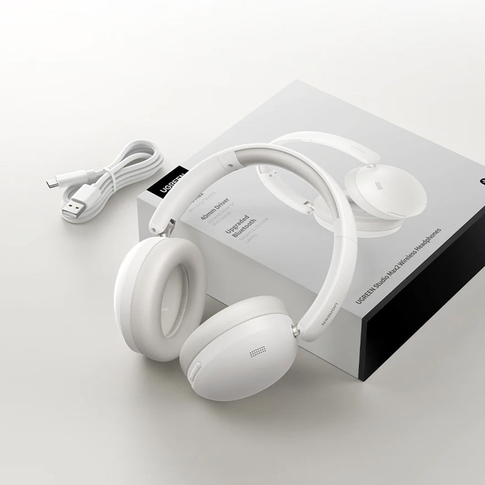 Auricolare Bluetooth UGREEN HiTune Max 2 HP205, MultiPoint, A2DP, ANC, Nero
