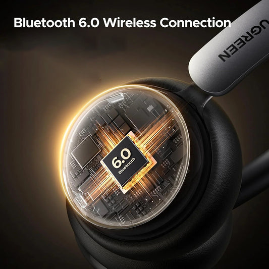 Auricolare Bluetooth UGREEN HiTune Studio Plus HP207, A2DP, ANC, Beige