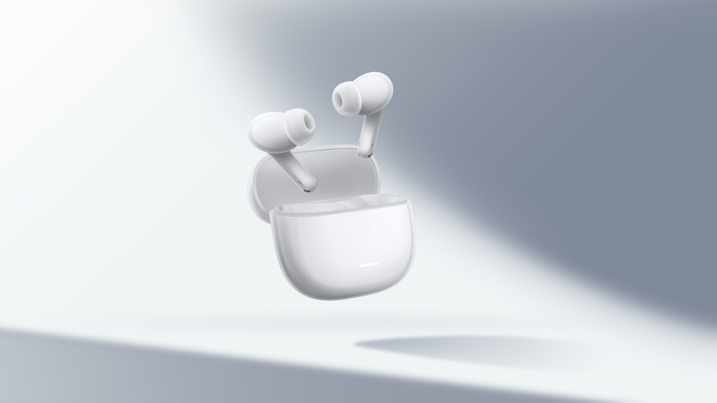Kit mains libres Bluetooth Xiaomi Redmi Buds 8 Lite, TWS, ANC, MultiPoint, Blanc BHR08OLGL