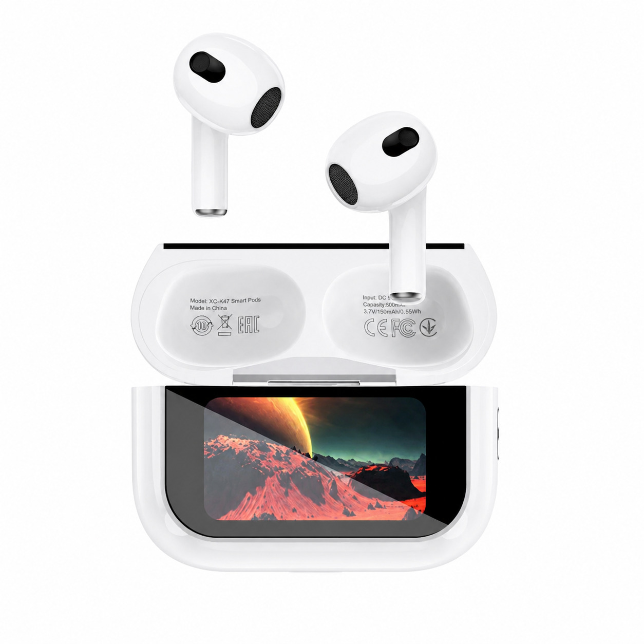 Auricolari Bluetooth XO Design X47 4ª Gen, TWS, Bianco