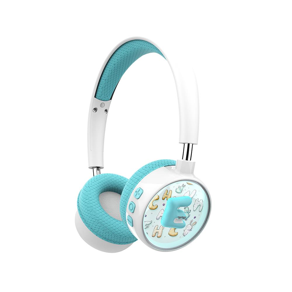 Casque Bluetooth mains libres XO Design BE57 Cartoon Kids, A2DP, Bleu