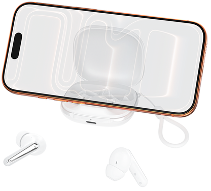Casque Bluetooth XO Design G53, TWS, ANC, Blanc