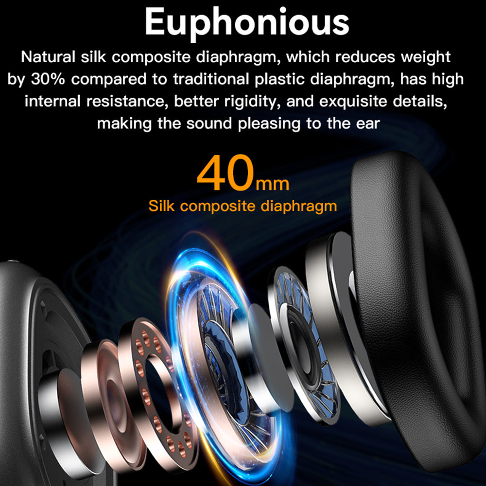 Handsfree Bluetooth Yesido EP05, A2DP, ANC, Noir