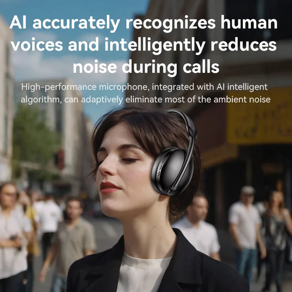 Casque Bluetooth mains libres Yesido EP08, A2DP, ANC, Noir