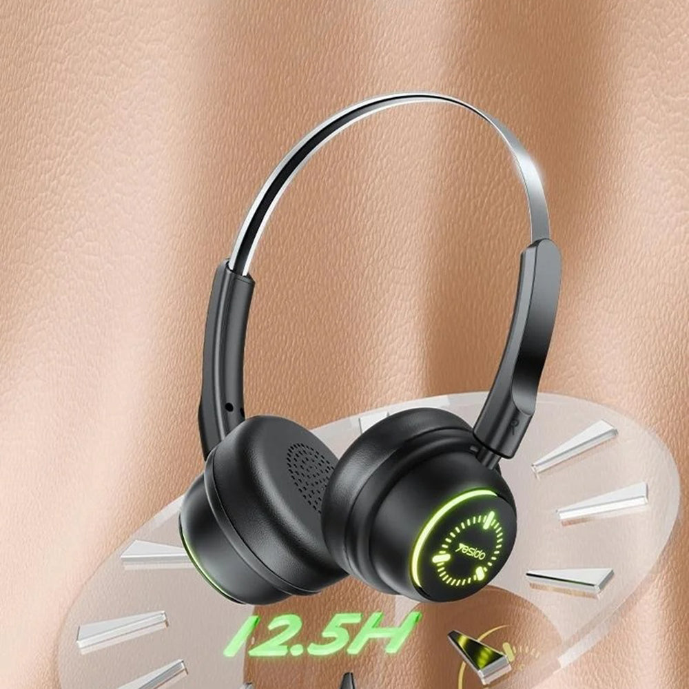 Kit mains libres Bluetooth Yesido EP15 Kids, A2DP, Noir
