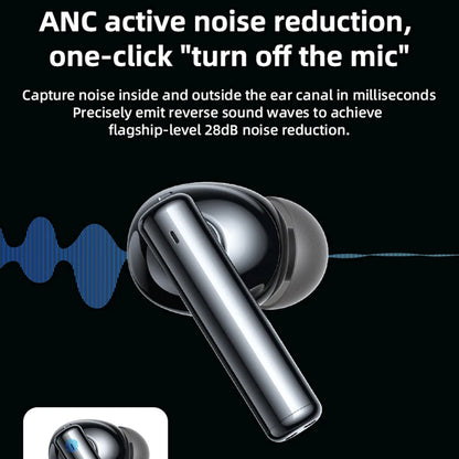 Auricolare Bluetooth Yesido TWS23, TWS, ANC, Nero