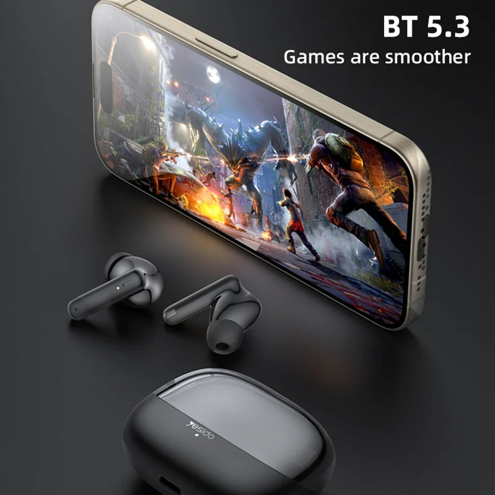 Kit mains libres Bluetooth Yesido TWS26, TWS, Noir