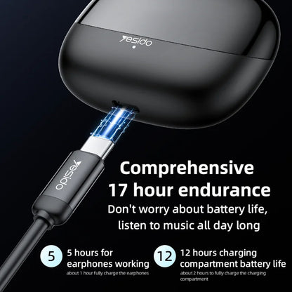 Kit mains libres Bluetooth Yesido TWS26, TWS, Noir