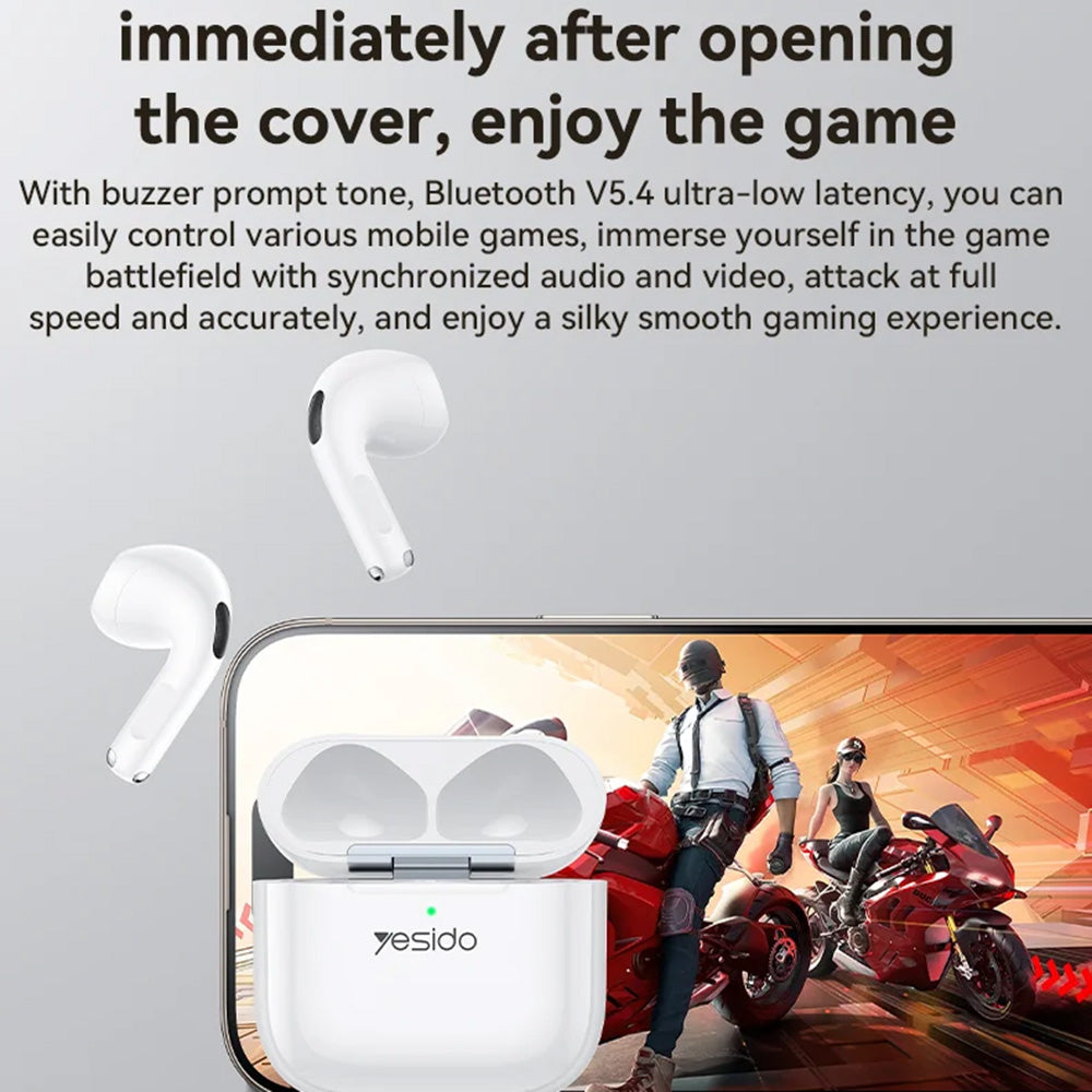 Auricolari Bluetooth Yesido TWS31S, TWS, Bianco