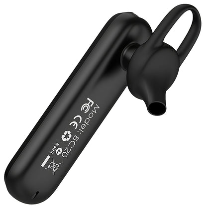 Auricolare Bluetooth Borofone BC20 Smart Business, A2DP, Nero