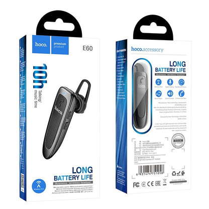 Freisprecheinrichtung Bluetooth HOCO E60 Brightness, A2DP, Schwarz